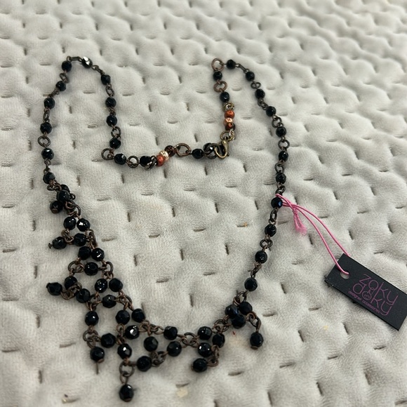 Jet Black Crystal Necklace-Boutique - Picture 5 of 5